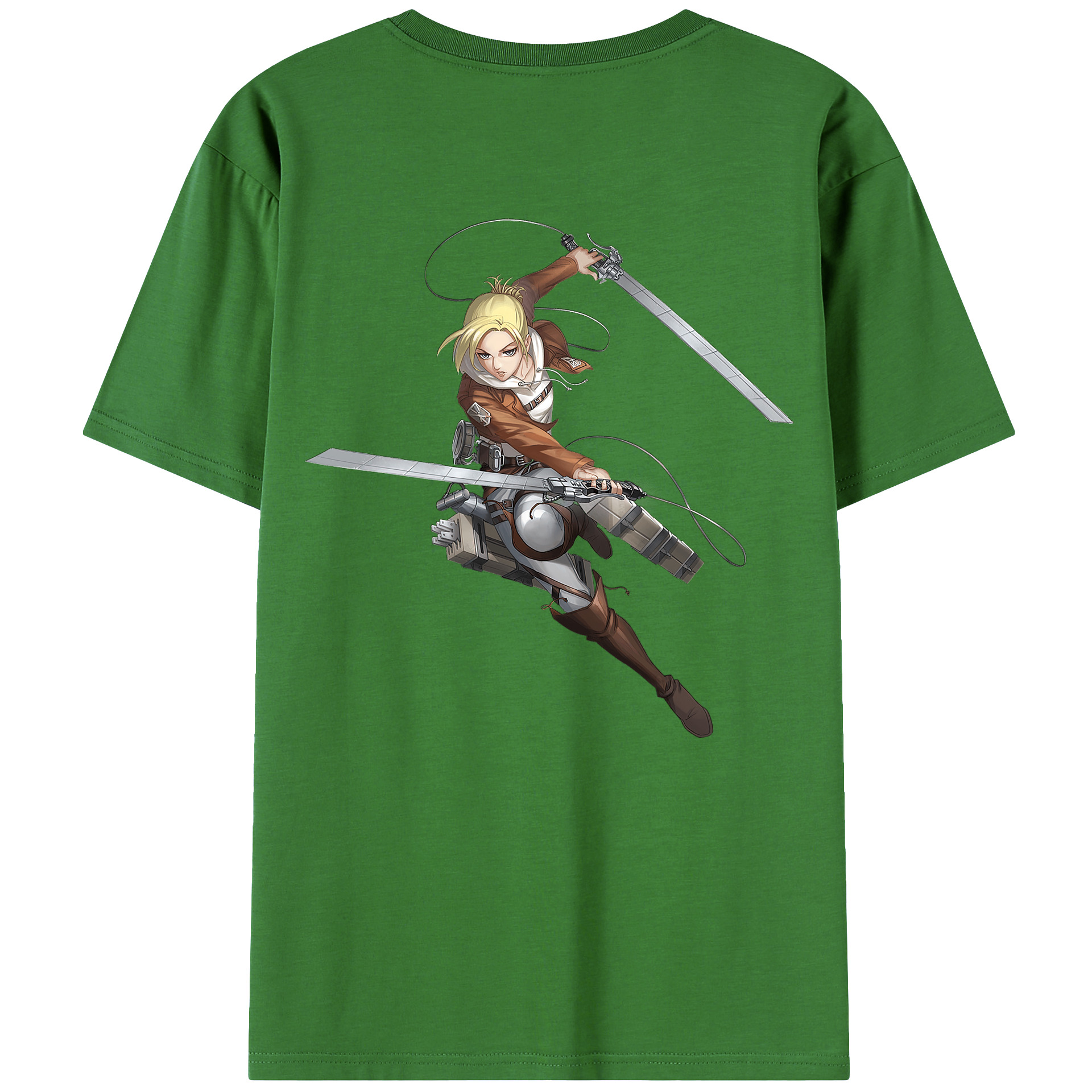 （画像用） 進撃の巨人 アニ・レオンハート Attack on Titan Annie Leonhart レディース半袖Tシャツ(バックプリント)